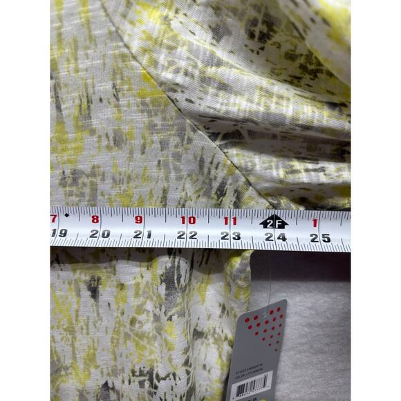 NWT Exertek Women 2X Burnout Athleisure Hoodie Yellow Gray - Picture 5 of 8